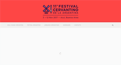 Desktop Screenshot of ciudadcervantina.org.ar